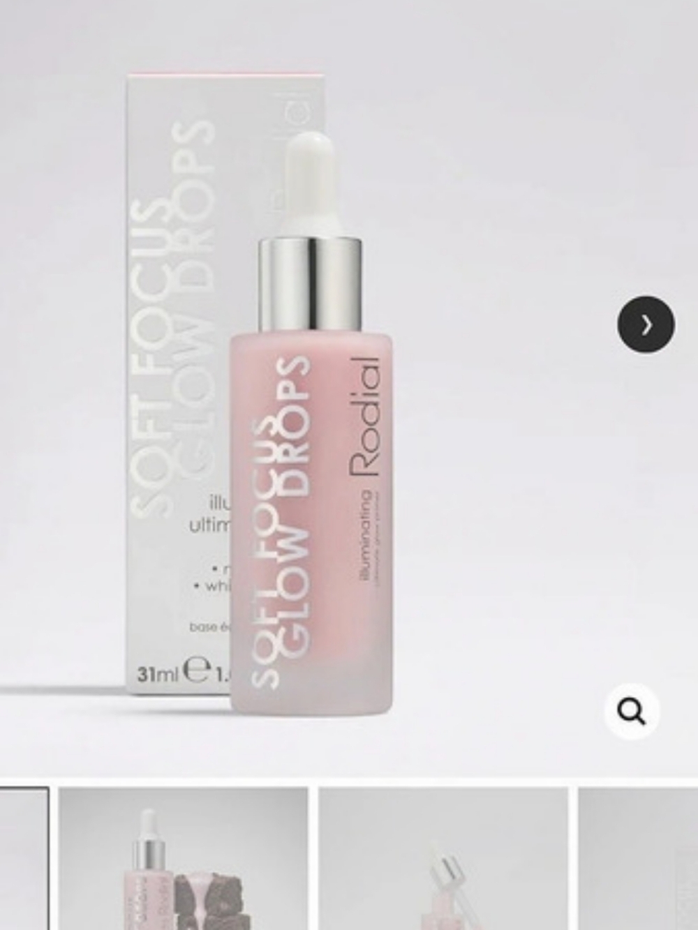 RODIALl Soft Focus Glow Drops Highlighter in Pink NIB & FULL SIZE
